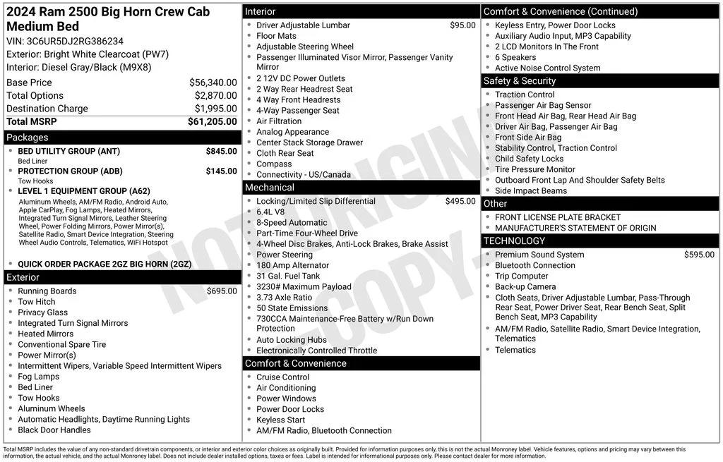 ram ram 2500 pickup 2024 3C6UR5DJ2RG386234 image ram ram 2500 pickup 2024 3C6UR5DJ2RG386234 image